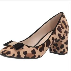 NEW Cole Hahn Animal Print Low Heel Pumps, Calf Hair, SZ 6